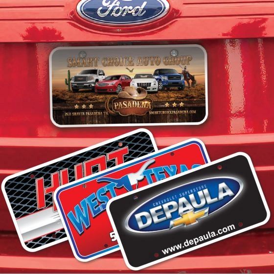 500 Polyethylene Auto Dealer Plate Inserts