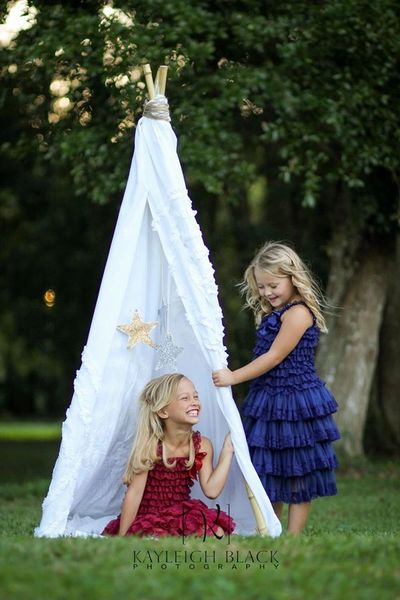 Burgundy Chiffon Girls Dress | Jamie Powell Designs