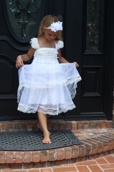 Junior white outlet lace dress