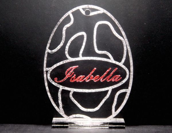 Personalized Spotted Acrylic Egg