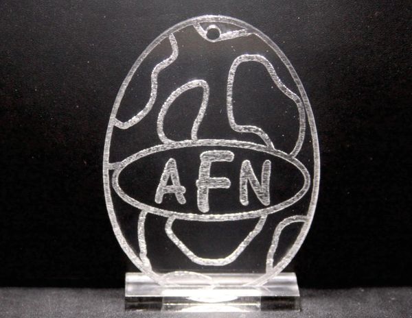 Monogramed Spotted Acrylic Egg