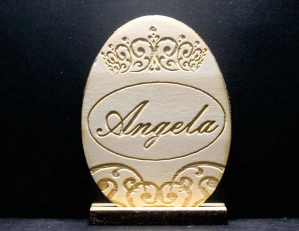 Personalized Princess Wooden Egg