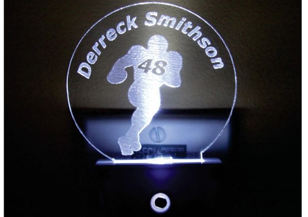 Football Running Back Silhouette Insert plus LED Night Light