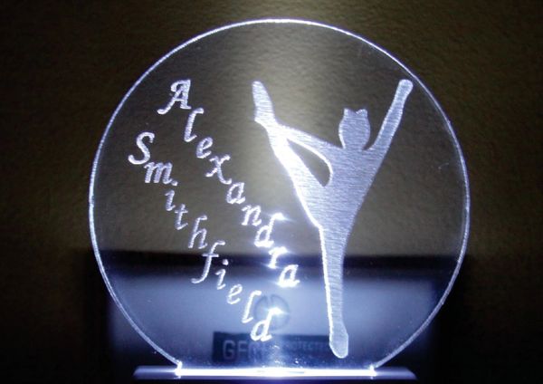 Cheerleader Silhouette Night Light Insert Only