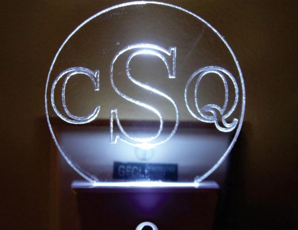 Monogram Insert plus LED Nightlight