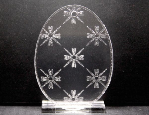 Star Pattern Acrylic Egg