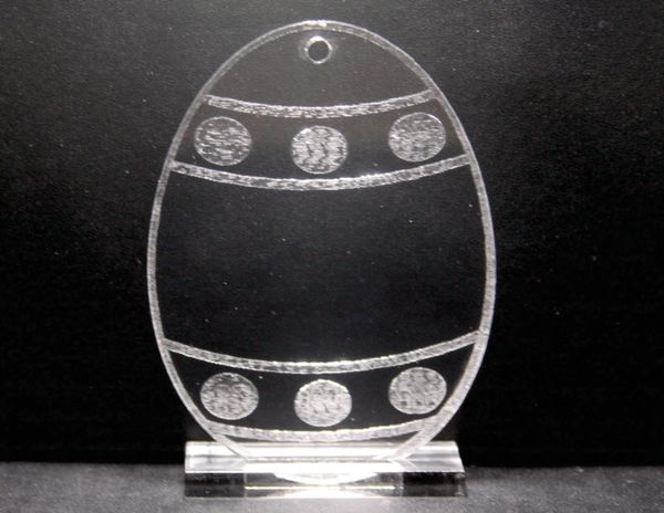 Round Jeweled Acrylic Egg