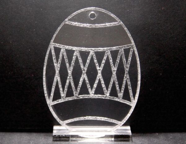 Diamond Pattern Acrylic Egg