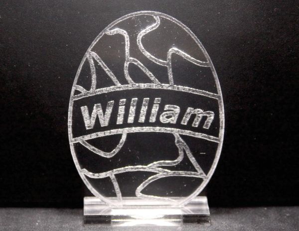 Personalized Camo Acrylic Egg