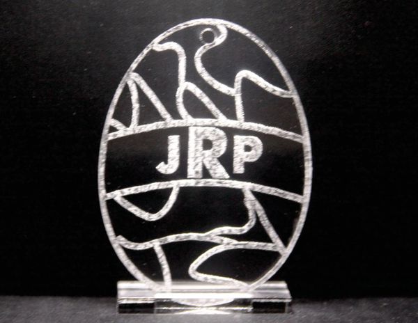 Monogramed Camo Acrylic Egg