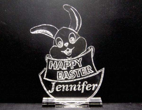 Personalized Acrylic Bunny in an Egg