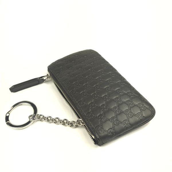 Gucci Key Pouch Microguccissima Black