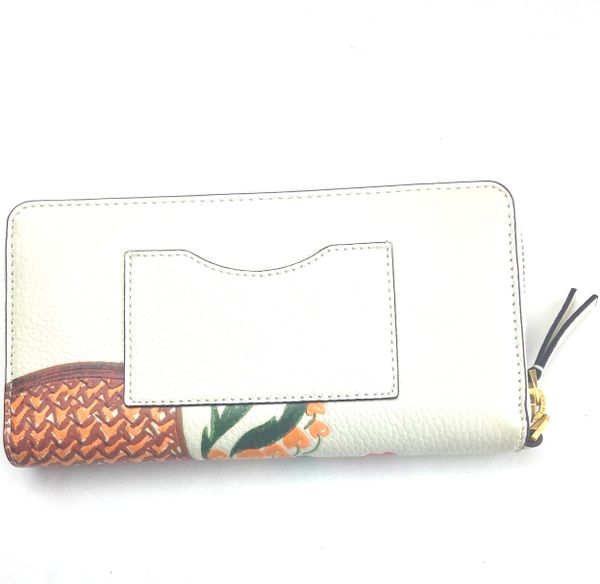 Tory Burch Emerson Fruit Basket Zip Around Wristlet Wallet