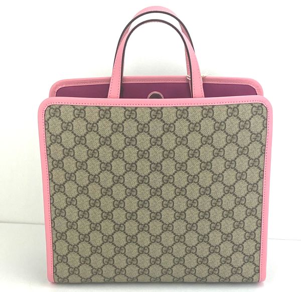 Gucci #630589 GG Supreme Junior 3D Strawberry Tote