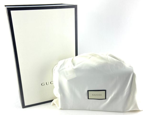 Gucci #510303 Interlocking GG Gray Leather Crossbody Bag, w/Gucci