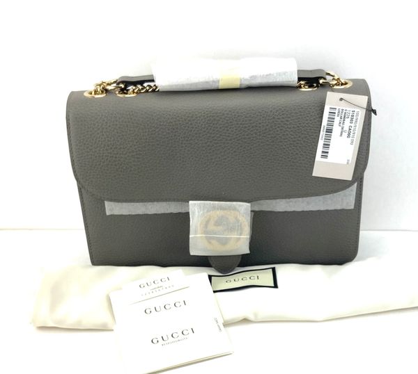 Gucci Interlocking GG Beige Leather Crossbody Bag 510303-2754