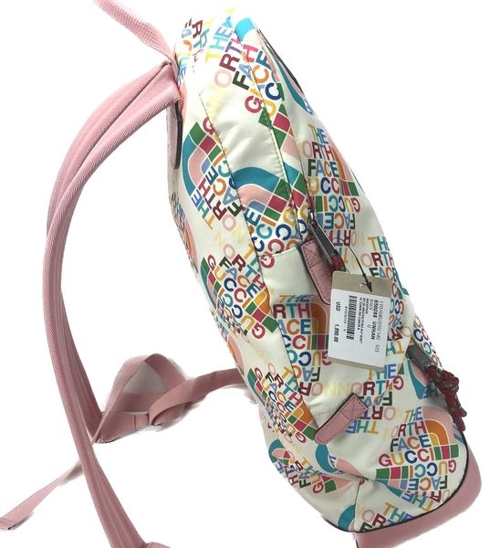 Gucci X The North Face #650288 Nylon Backpack , Pink/White