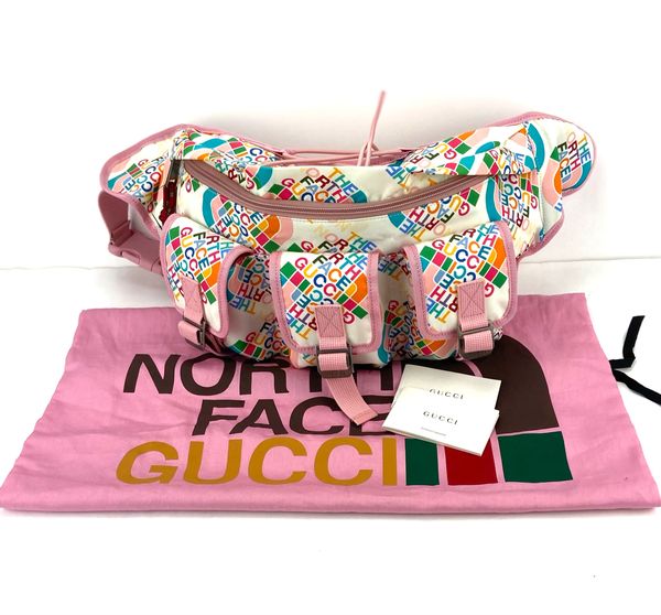 Gucci X North Face Large Nylon Belt Bag, 650297 | Elgie Chic Boutique