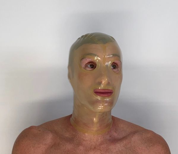 thumbnail image 2 of Latex Hood With Back Zipper – Unisex Adult Mask, 0.4mm, For Parties & Costumes 2 of 12