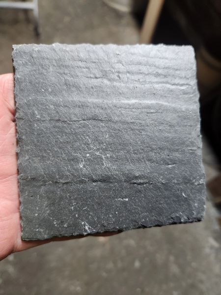 4" Square TUFF GRAY Slate Coasters with Cleft Edges By the Piece!!