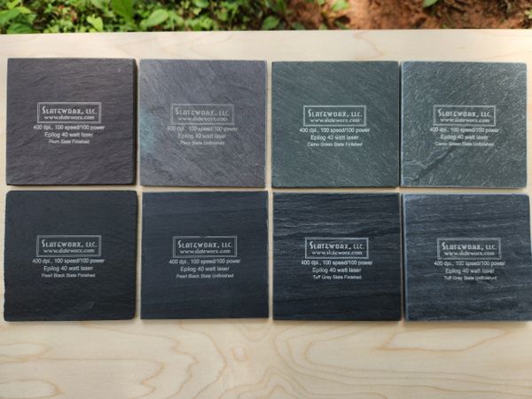 3" Square VERMONT Slate Refrigerator Magnets! NOW AVAILABLE BY THE PIECE IN FOUR COLORS!!