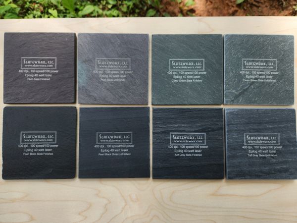 3" Square Slate Refrigerator Magnets! NOTE: MAGNET BACKS NOT INCLUDED. THEY ARE A SEPARATE ITEM.