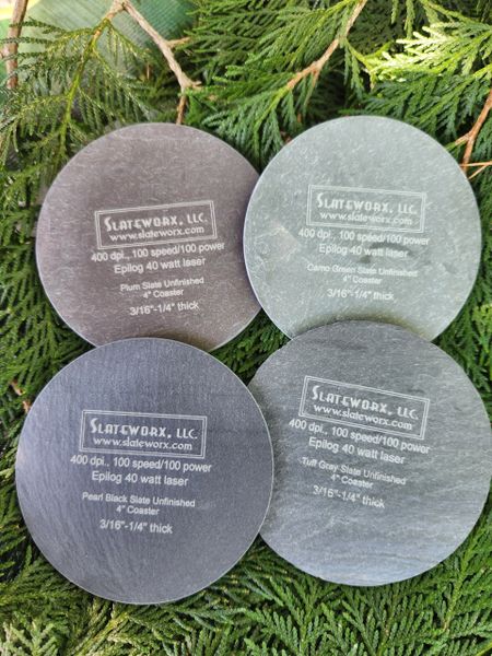 3" Round VERMONT Slate Refrigerator Magnets! NOW AVAILABLE BY THE PIECE IN FOUR COLORS!!