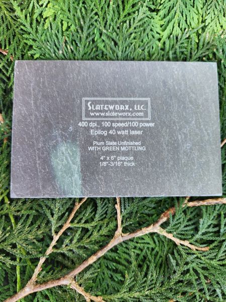 4" x 6" VERMONT Slate Plaques, NOW IN FOUR COLORS!