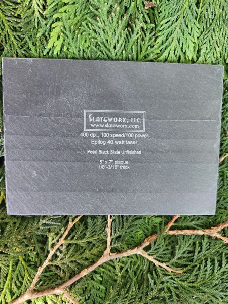 5" x 7" VERMONT Slate Plaques, NOW IN FOUR COLORS!
