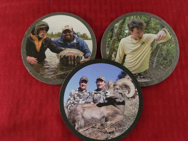 Custom UV Printed Round Slate Magnets, 2" & 3", Sold INDIVIDUALLY