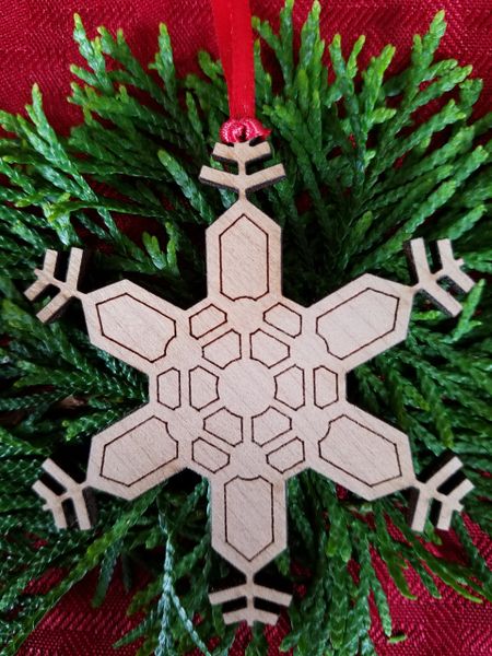 Snowflake Solid, 25 ornaments per box, (that's $.68 each), FREE SHIPPING!
