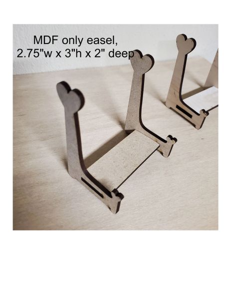 Maple MDF core easel stands, 10 stands per set