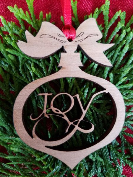 Joy Christmas Ball Ornament, 25 ornaments per box, (that's $.68 each), FREE SHIPPING!