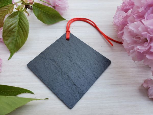 3" Square Slate Ornaments, Free Shipping to Continental US, Alaska & Hawaii Only!!