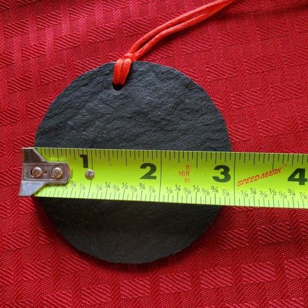 3" Round Slate Ornament, Free Shipping to Continental US, Alaska & Hawaii Only!!