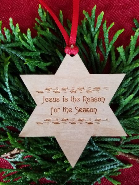 Jesus is the Reason Star Ornament