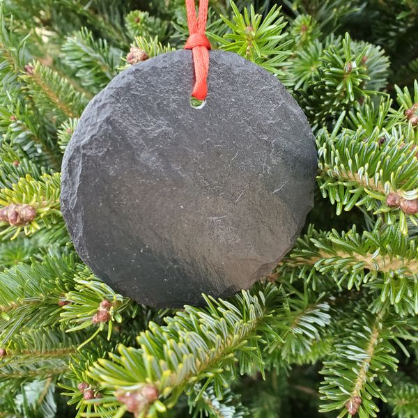 3" Round Slate Ornaments, FREE SHIPPING to Continental US, Alaska & Hawaii Only!!