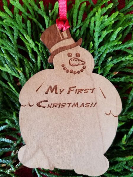 Puggy Snowman Ornament, 25 ornaments per box, (that's $.68 each), FREE SHIPPING!