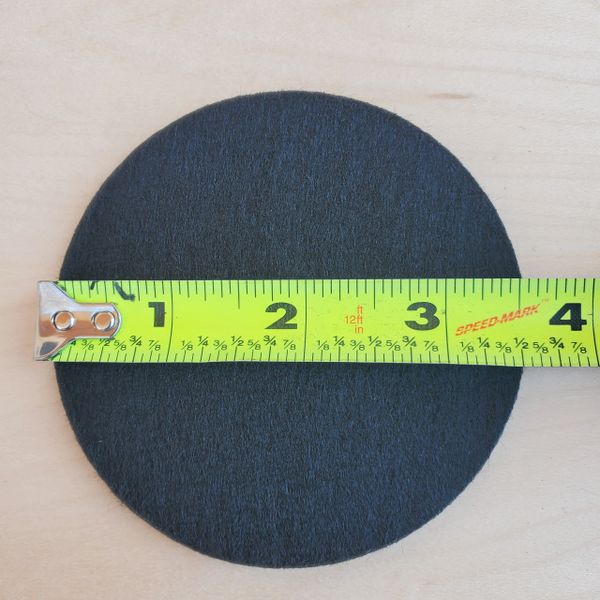 3mm Peel and Stick Black felt coaster backings