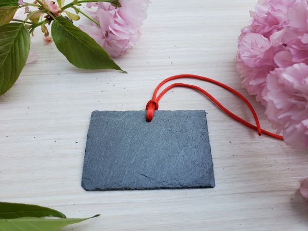 3" Square Slate Ornaments, 24 PCS. per box, Free Shipping to Continental US, Alaska & Hawaii Only!!