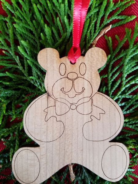 Teddy Bear Christmas Ornament, 25 pcs. per box ($.68 each), FREE SHIPPING!