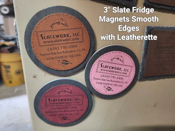 3" Square Slate Refrigerator Magnets/Ornaments
