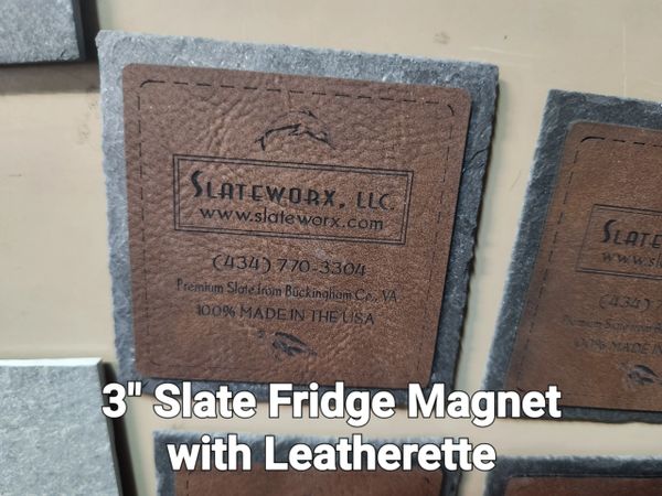 3" Round Slate Refrigerator Magnets