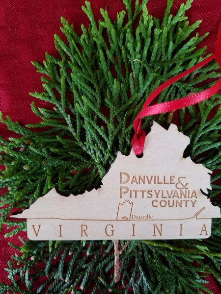 Wood State Where You Live Christmas Ornament