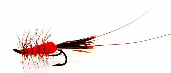 Frances Salmon Fly double hook red