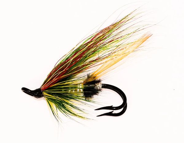 Green Highlander Salmon Fly double hook