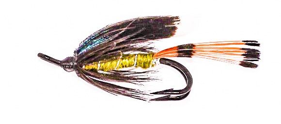 Heckham Peckham Salmon Fly double hook green