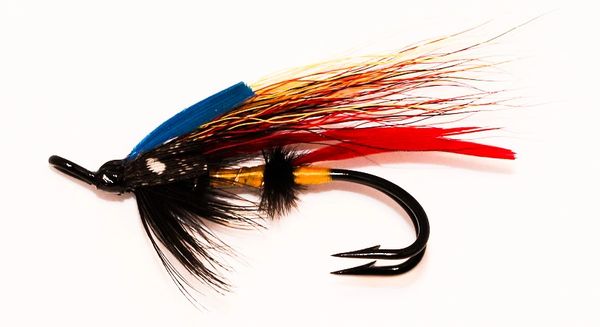 Jock Scott Salmon Fly double hook