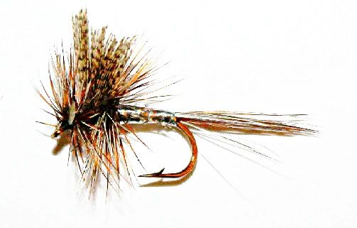 March Brown Silver dry fly