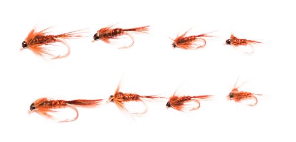 8 pcs. Pheasant Tail Mixed Multi Pack